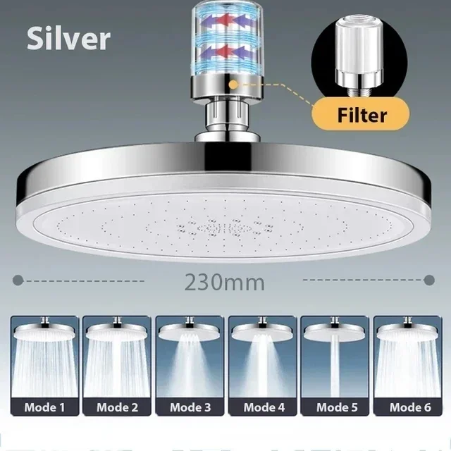 Home Bathroom Taps - Новая душевая лейка с 6 режимами,