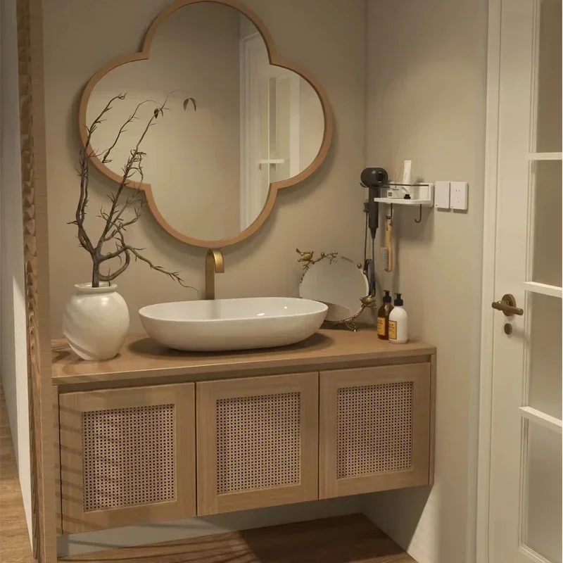 Home Bathroom Design Simple - Японский шкаф для хранения вещей, полки